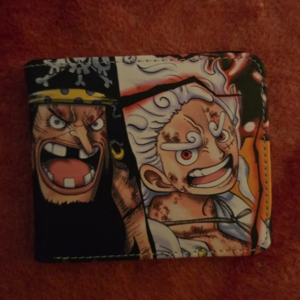 New one piece anime manga leather wallet